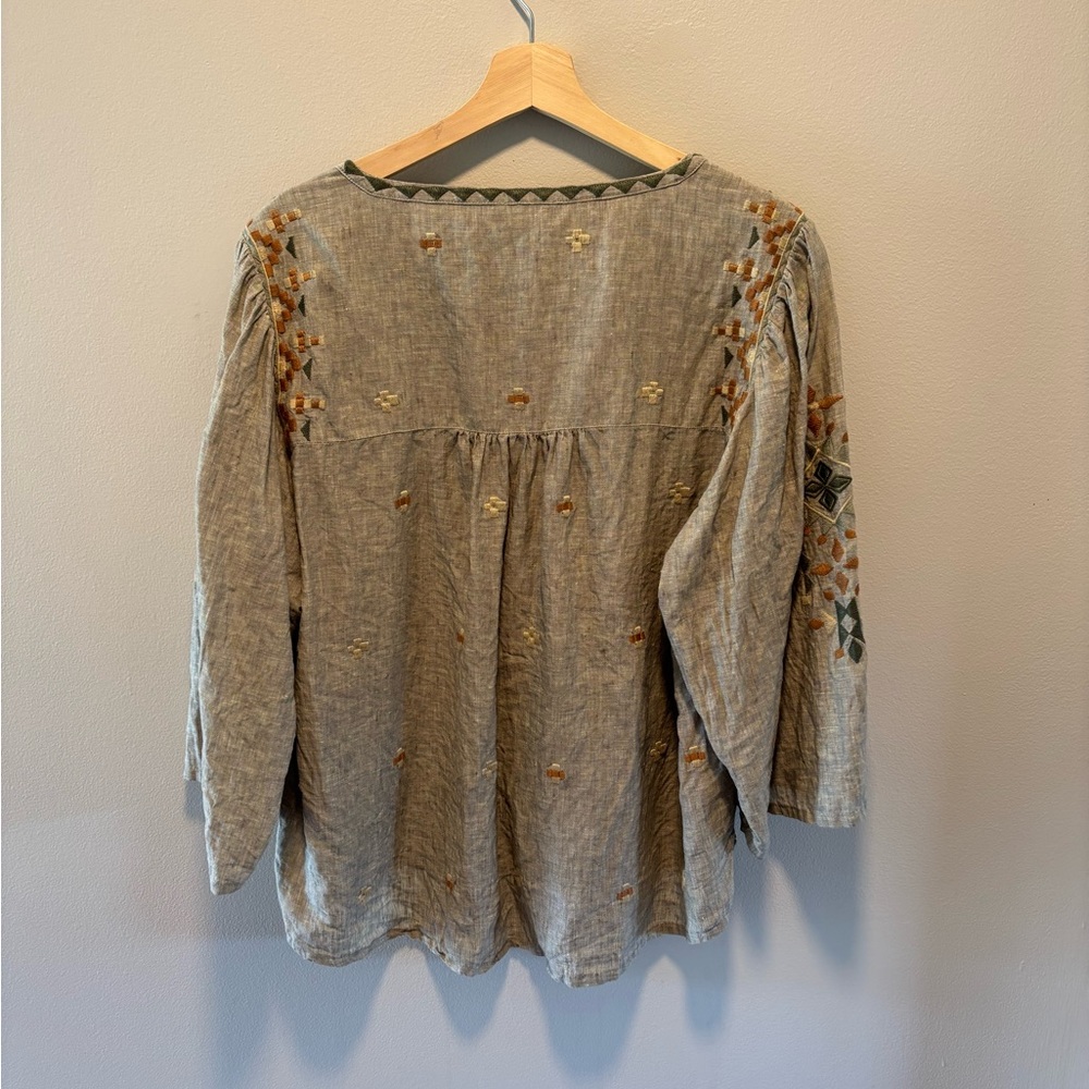 WRAP London Linen Blouse - Picture 2 of 15